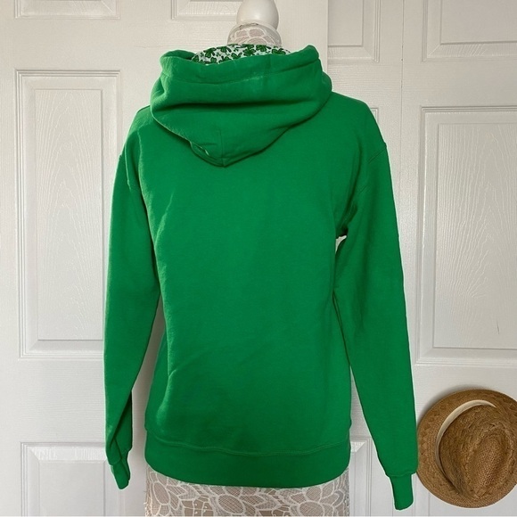 St. Patrick’s Day Irish Hoodie Pull-over green long sleeve sweatshirt size Small - Picture 3 of 9